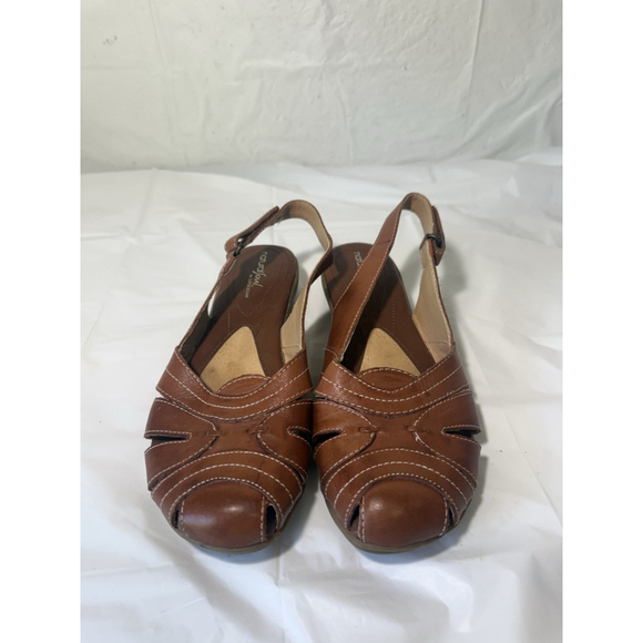 Natural Sole Shoes - NATURALIZER NATURAL SOLE Brown CAYENNE Leather SANDAL size 9
